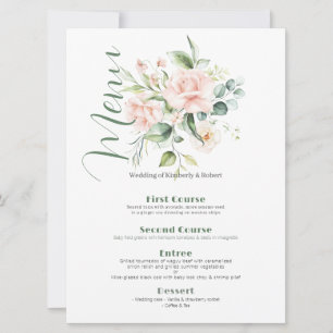 Invitación Rosas de color rosa pálido Bouquet