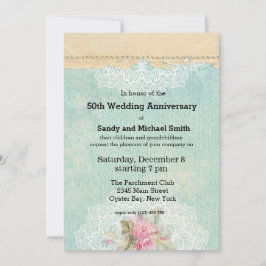 Invitación Rosas de época