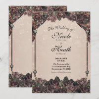 Rosas de Especias Malva Brillo Centelleo Boda de O
