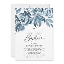 Rosas de invierno de color azul bautizo