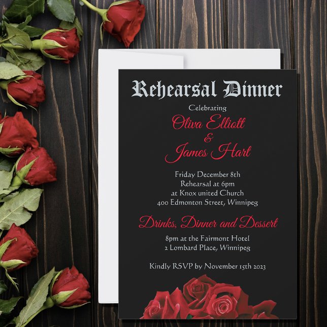 Invitación Rosas de la espada del dragón rojo (Subido por el creador)