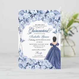 Invitación Rosas de la Marina Azul