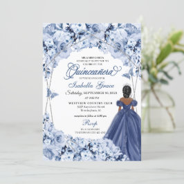 Invitación Rosas de la Marina Azul