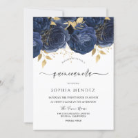 Rosas de la Marina Romántica Elegante Fiesta Quinc