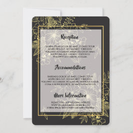 Invitación Rosas de oro