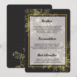 Invitación Rosas de oro