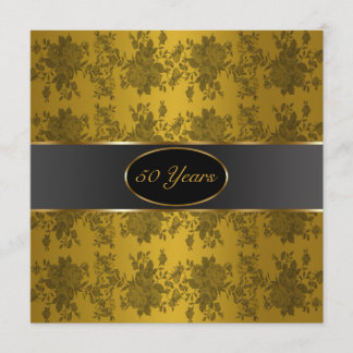 Invitación Rosas de Oro 50 Aniversario de Bodas de Oro