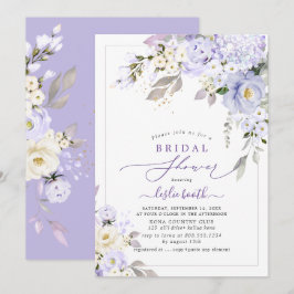 Invitación Rosas de PixDezinesH2 Hidrangea Púrpura Ducha Brid