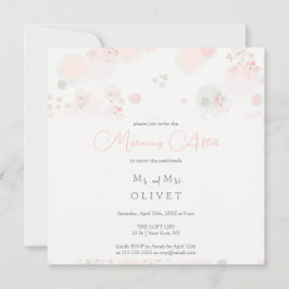 Invitación Rosas de té suaves después de la mañana