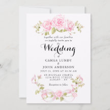 Rosas de Tinte Romántico y Boda con Lazo Rosa
