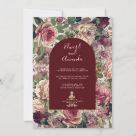 Invitación Rosas de Victoria y Arco de Borgoña