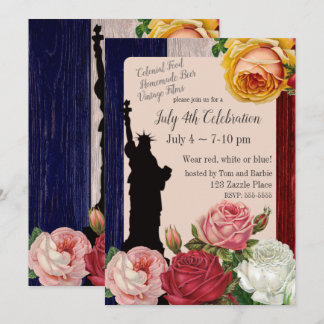 Invitación Rosas del 4 de julio
