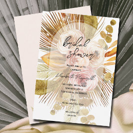 Invitación Rosas del Boho Fan Palms Ducha Nodal