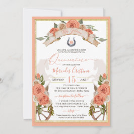 Invitación Rosas del Charro Occidental Caballo Quinceañera