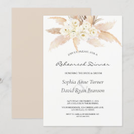 Invitación Rosas del desierto rustico Pampas Ensayo de gramín