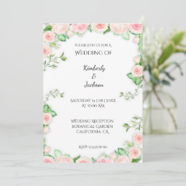 Invitación Rosas en Flor