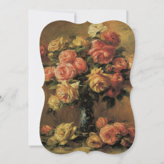 Invitación Rosas en una vesícula de Renoir, Boda Floral Vinta