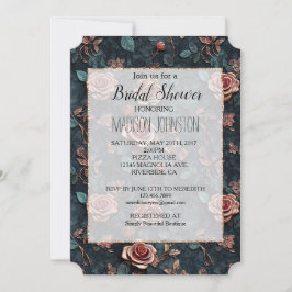 Invitación Rosas Femeninas de Oro Rosa