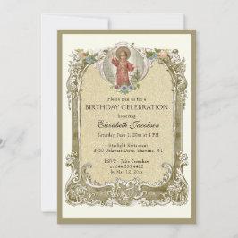 Invitación Rosas florales elegantes de cumpleaños