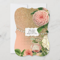Rosas ingleses vintage Glam Old Hollywood Regency