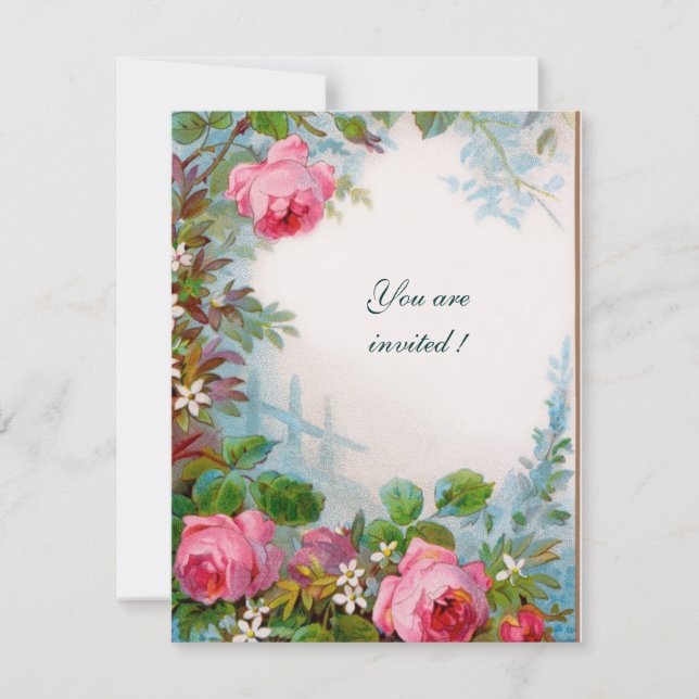 Invitación ROSAS & JAZMINES dorado (Anverso)