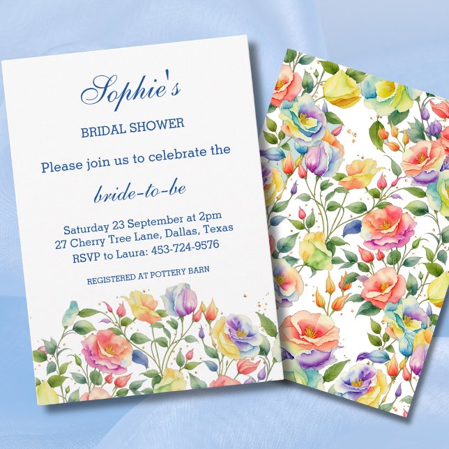 Invitación Rosas Lilac Rosados Floral Primavera Bridal (Subido por el creador)