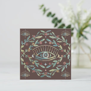 Invitación Rosas oculares místicos vivan el Boho mágico color