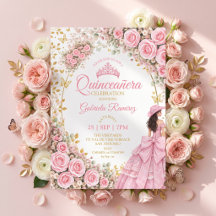 Rosas Pink Occidentales Mariposa Dorada Quinceañer