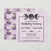 Rosas púrpuras Manejo ayuno Wicca Boda Moon Invite