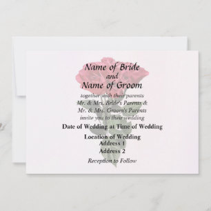Invitación Rosas Rojas y Hojas