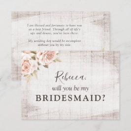 Invitación Rosas románticos de la madera rusa: propuesta de u