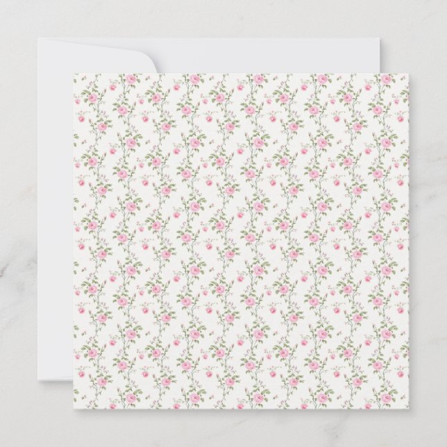 Invitación Rosas Rosadas (Anverso)