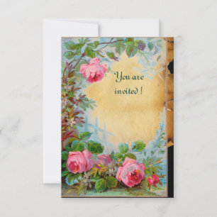 Invitación ROSAS ROSADAS & JAZMINES Pergamino Rsvp