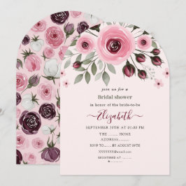 Invitación Rosas rosadas suaves