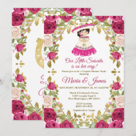 Invitación Rosas rosas rosas Flores Fiesta Mexicana Ducha Par