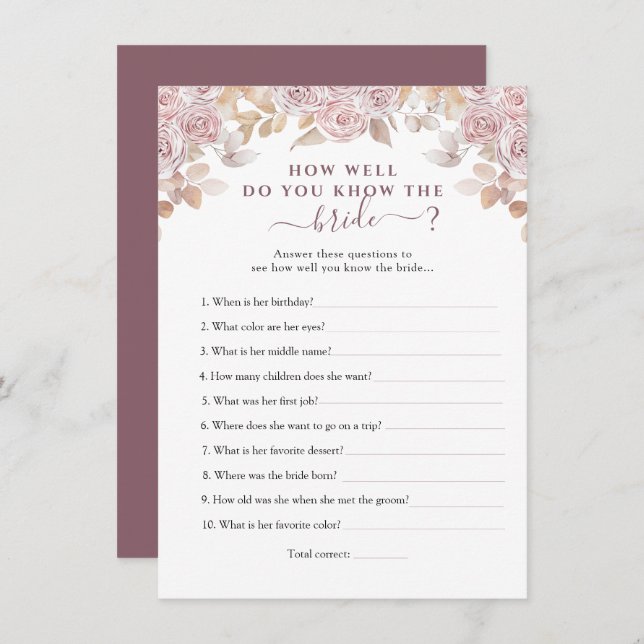 Invitación Rosas rosas rosas que conocen la mejor carta de ju (Anverso / Reverso)