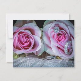 Invitación Rosas rosas y verdes