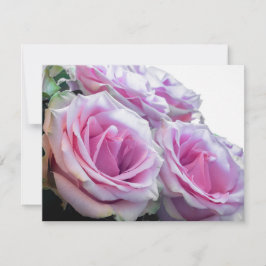 Invitación Rosas rosas y verdes