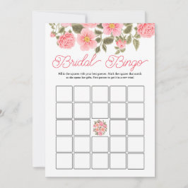 Invitación Rosas SALVAJES PAÍS Ducha de novia Bingo DIGITAL