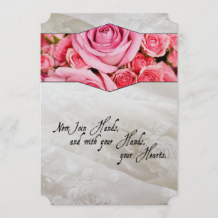 Invitación Rosas shakesperianos del renacimiento que casan la
