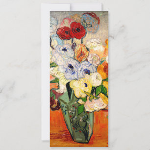 Invitación Rosas Van Gogh y Anemones