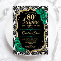 Rosas verdes de oro negro sorprenden el 80 anivers