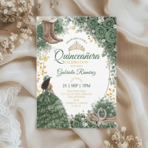 Rosas verdes esmeralda occidentales Quinceañera co