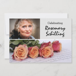 Invitación Rosas y celebración de la vida con música de chapa