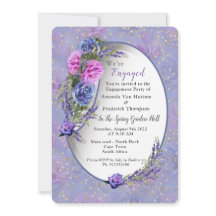 Rosas y tulipanes de color azul violeta con oro c