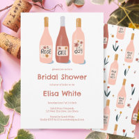 Rosé All Day Winery Bridal Shower Cute Personaliza