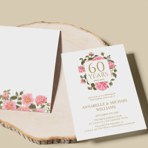 INVITACIÓN ROSE BOUQUET 60º ANIVERSARIO DE DIAMANTES DE PINK 