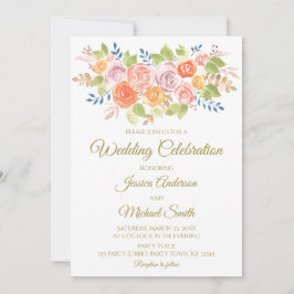 Invitación Rose Bouquet Boda Card