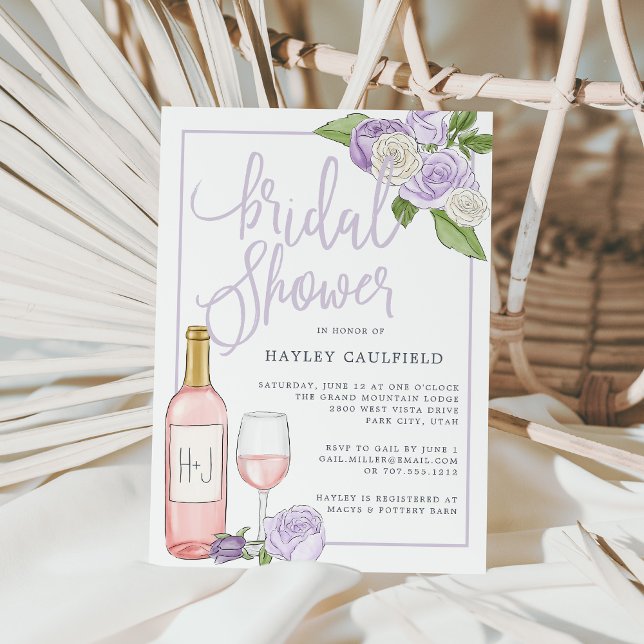 Invitación Rosé Garden | Ducha de novias para degustación de  (Subido por el creador)