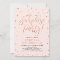 Rose Gold & Blush | Fiesta de Cumpleaños Sorpresa